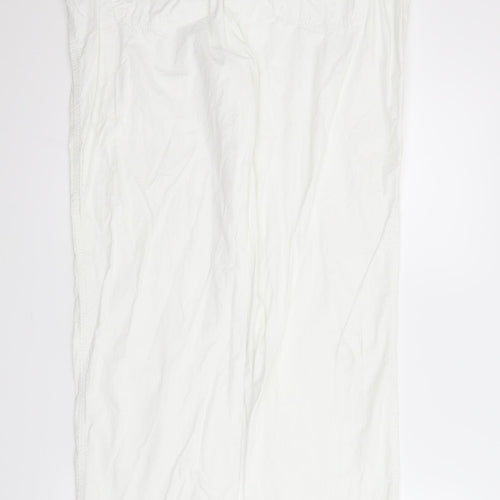 Cecil Womens White   Cargo Trousers Size 34 in L30 in