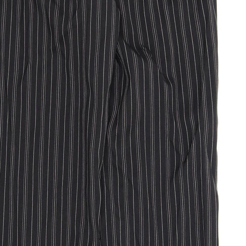 La Redoute Womens Black Striped  Trousers  Size 14 L32 in