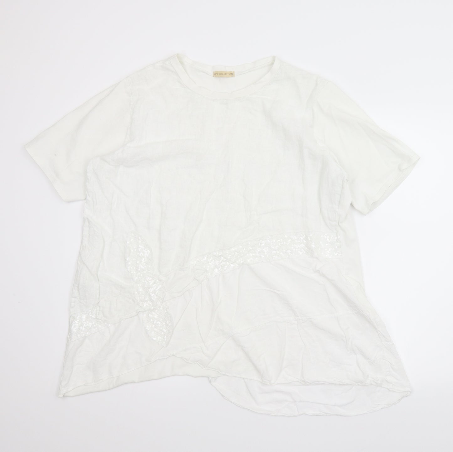 New Collection Womens White   Basic Blouse Size L