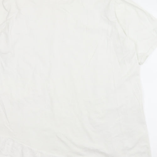 New Collection Womens White   Basic Blouse Size L