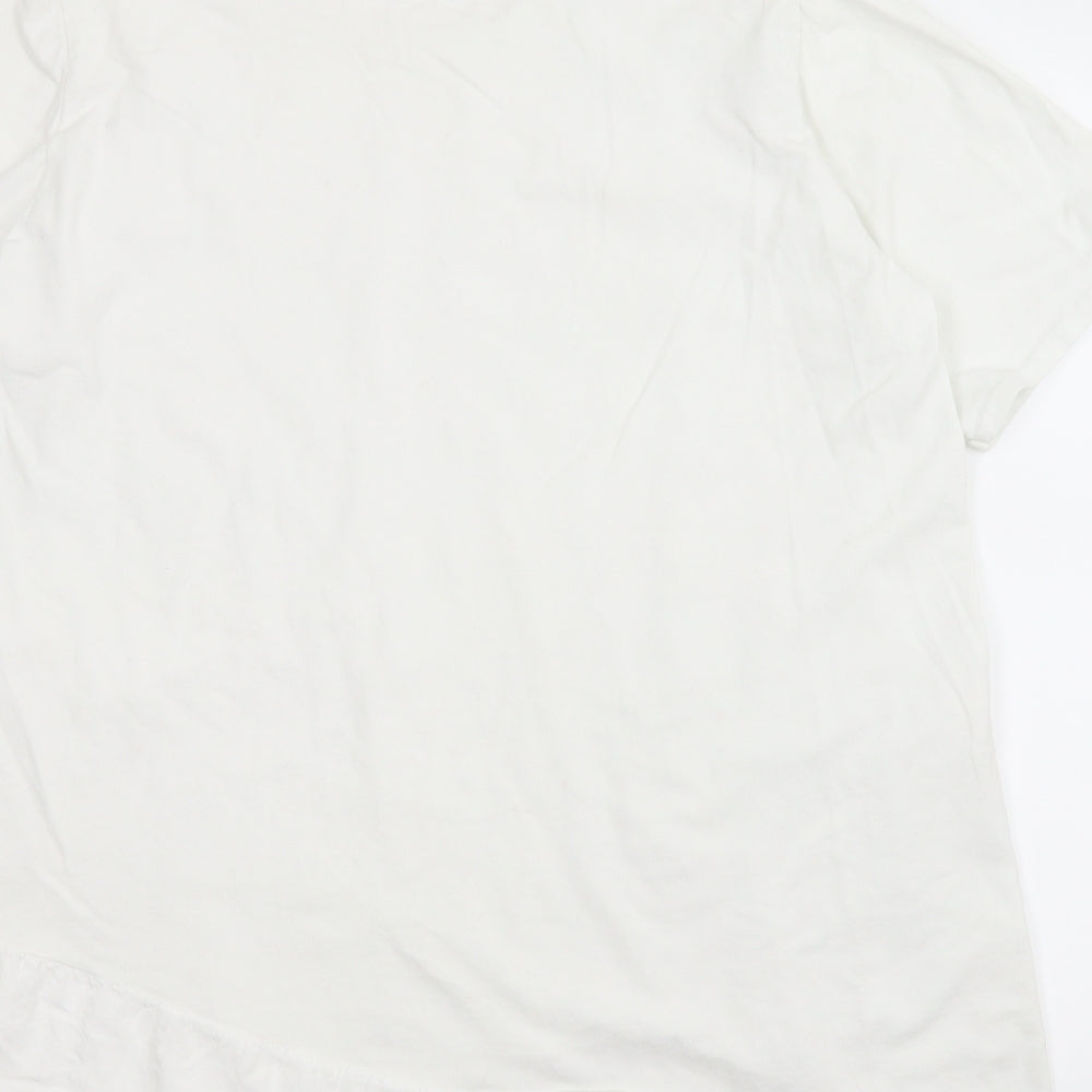 New Collection Womens White   Basic Blouse Size L