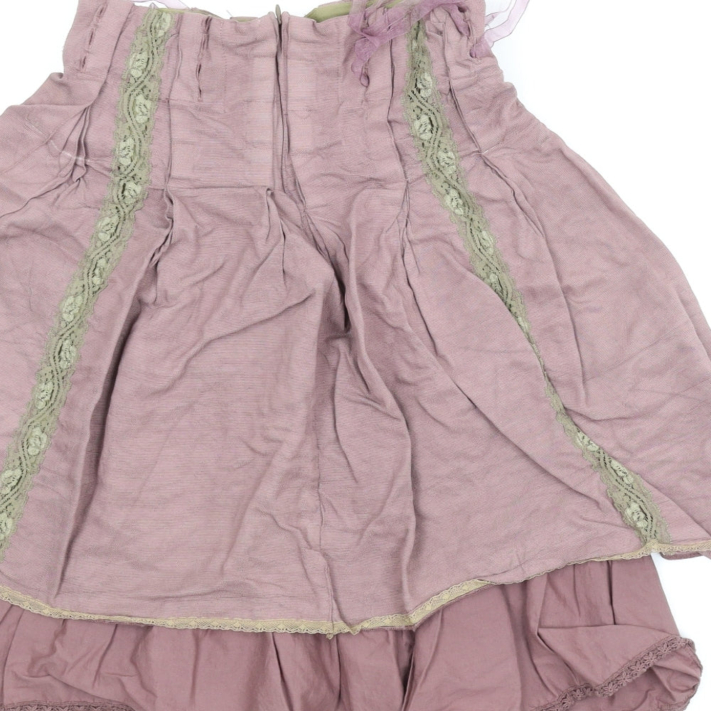 Preworn Womens Purple   Peasant Skirt Size S