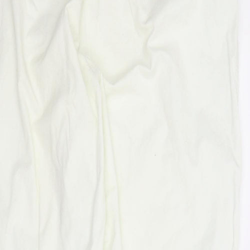 Preworn Womens White   Capri Trousers Size 2XL L28 in