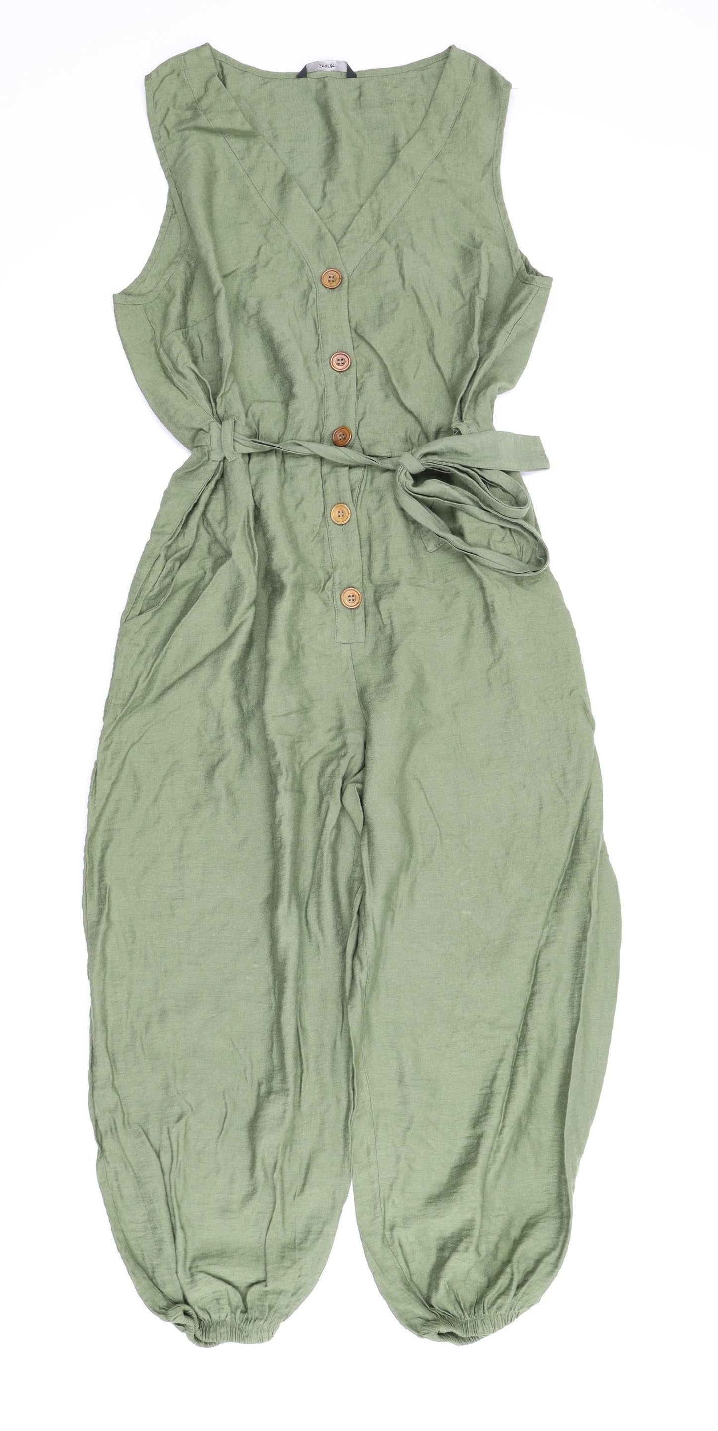 George Womens Green   Jumpsuit One-Piece Size 14 L22 in