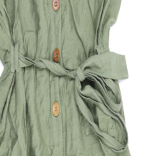 George Womens Green   Jumpsuit One-Piece Size 14 L22 in