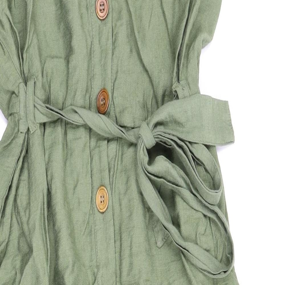 George Womens Green   Jumpsuit One-Piece Size 14 L22 in