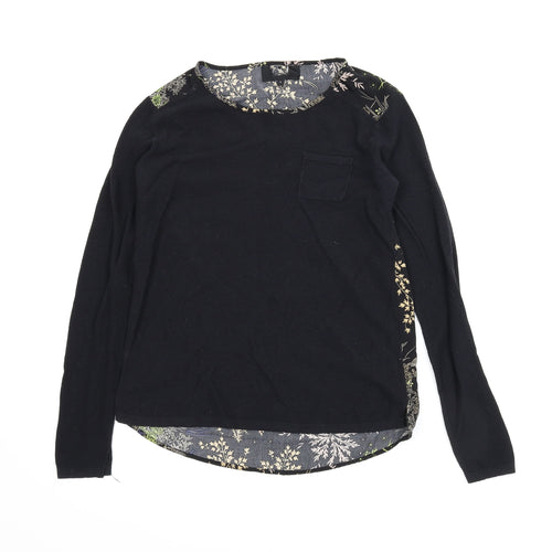 NEXT Womens Black   Basic Blouse Size 8