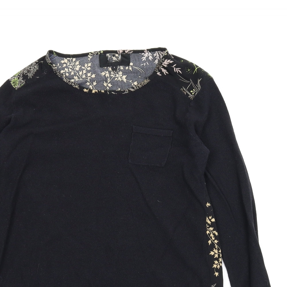 NEXT Womens Black   Basic Blouse Size 8