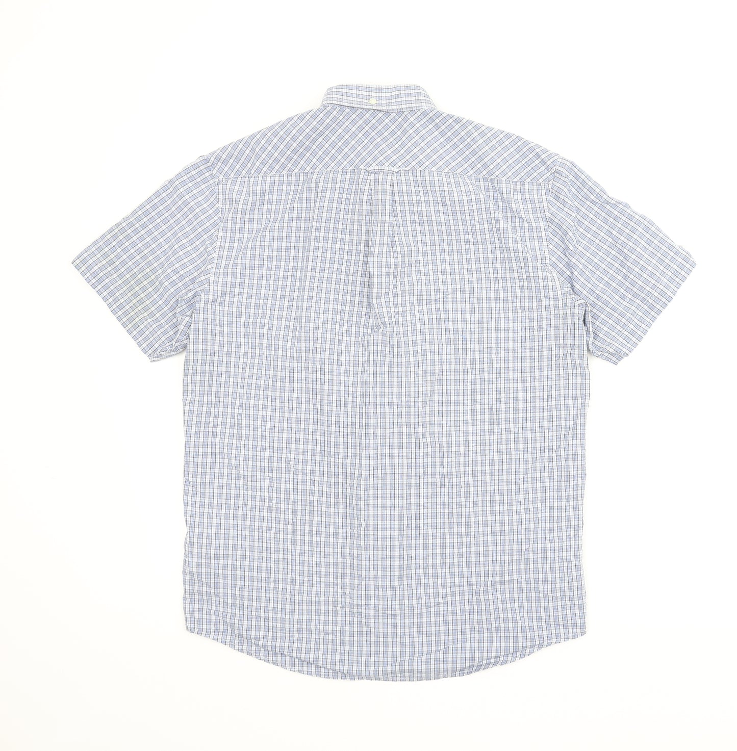 Ben Sherman Mens Blue Check   T-Shirt Size L