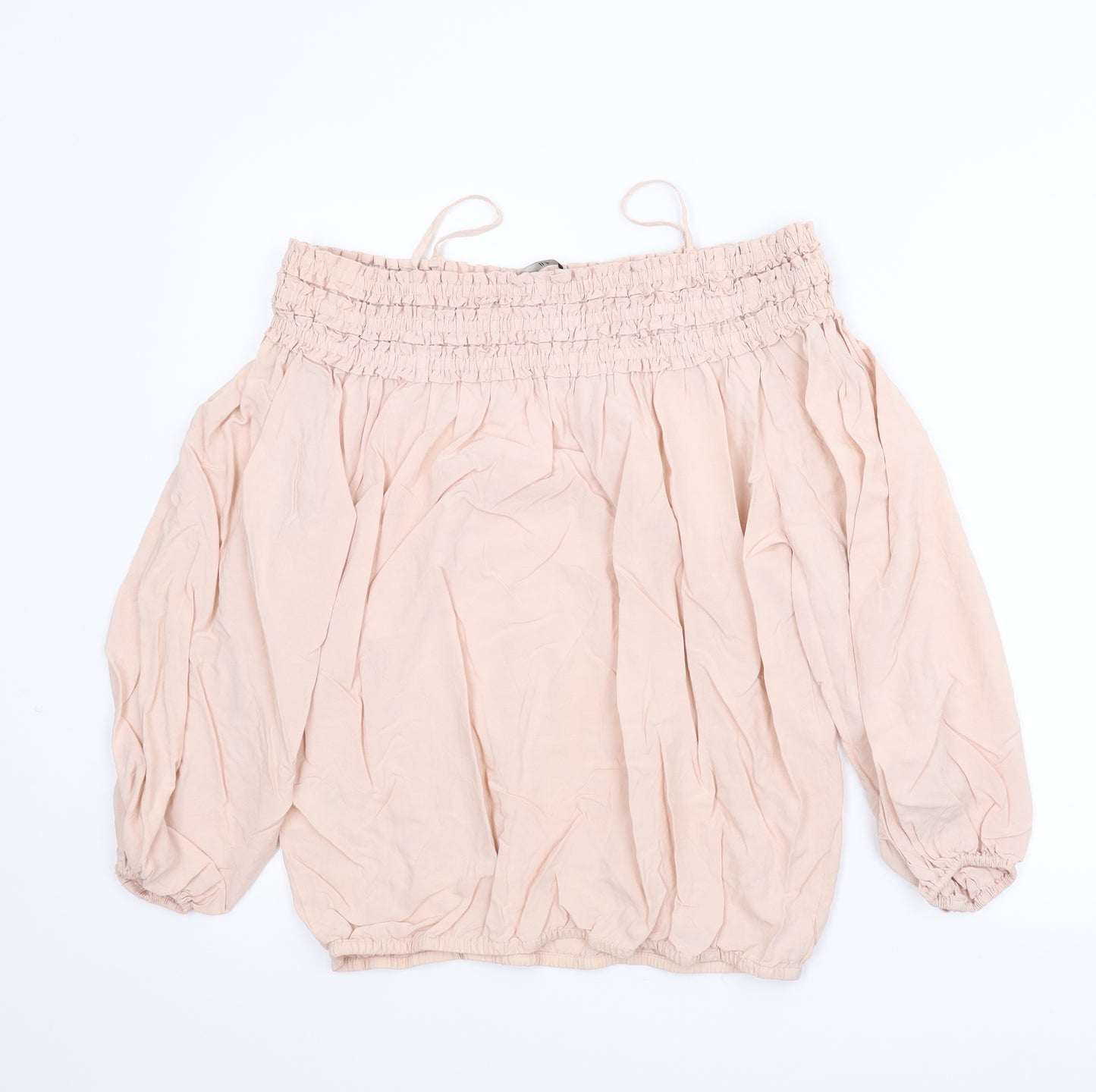 H&M Womens Pink   Basic Blouse Size 8