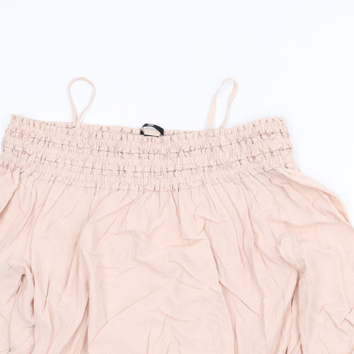 H&M Womens Pink   Basic Blouse Size 8