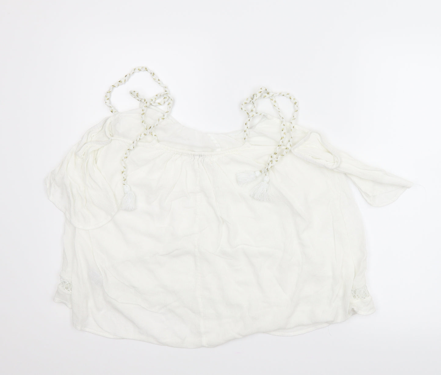 River Island Womens White   Camisole Blouse Size 6
