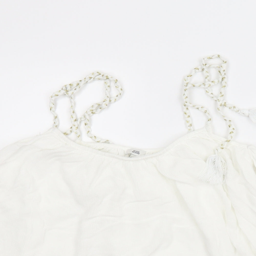 River Island Womens White   Camisole Blouse Size 6