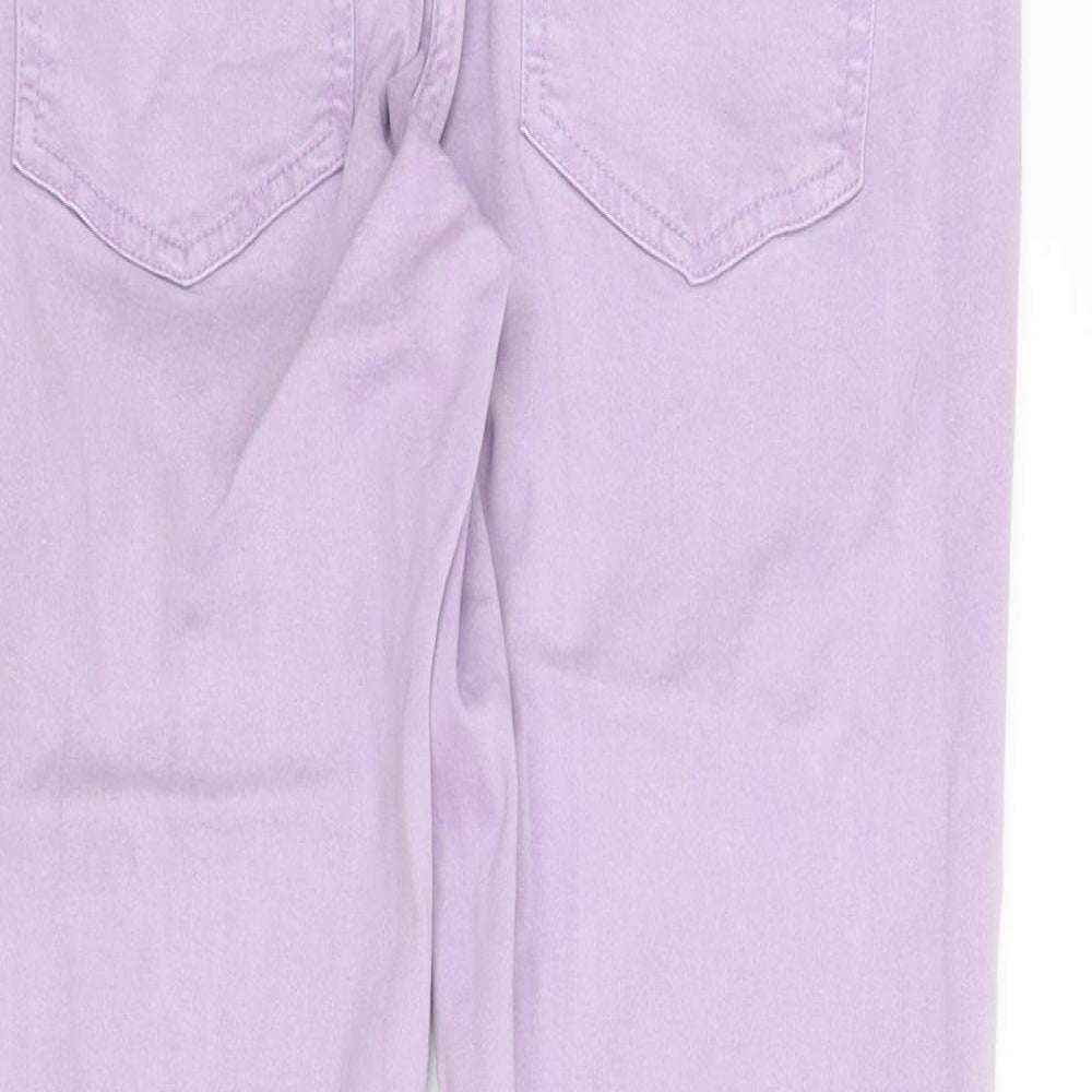 NEXT Womens Purple  Denim Cropped Jeans Size 14 L22 in