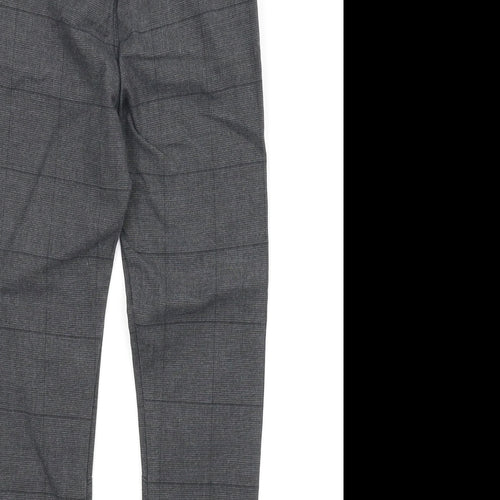 F&F Boys Grey Check  Carrot Trousers Size 5-6 Years