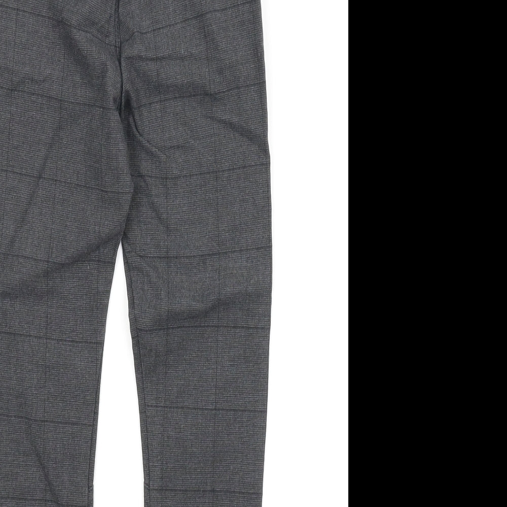 F&F Boys Grey Check  Carrot Trousers Size 5-6 Years