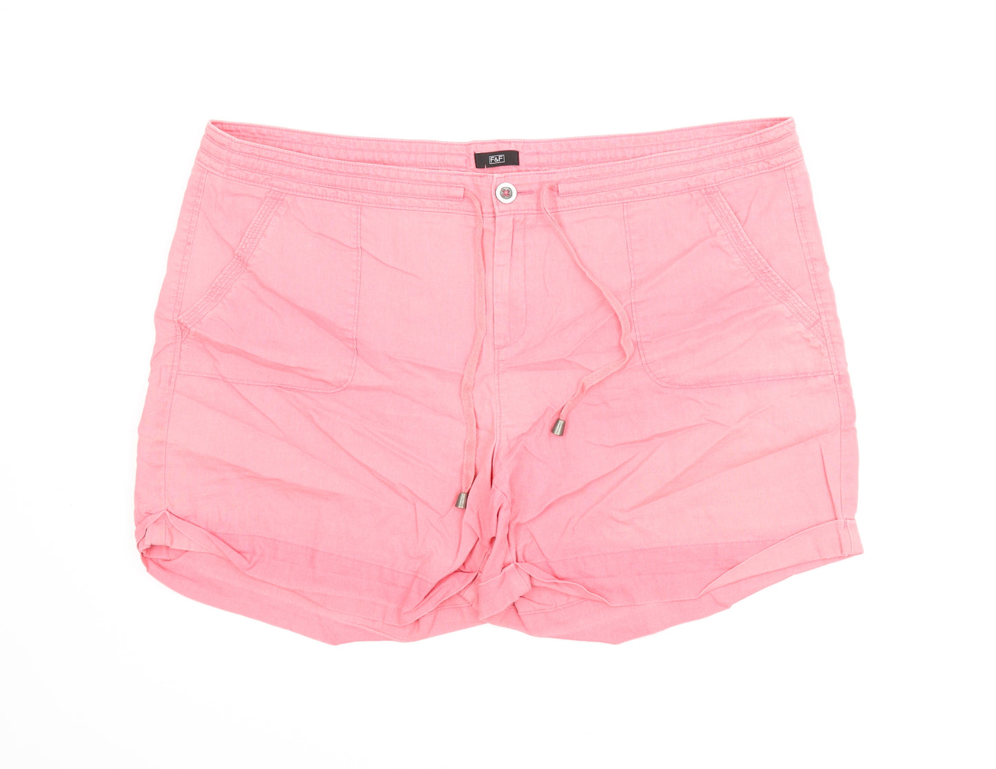 F&F Womens Pink   Bermuda Shorts Size 20 in