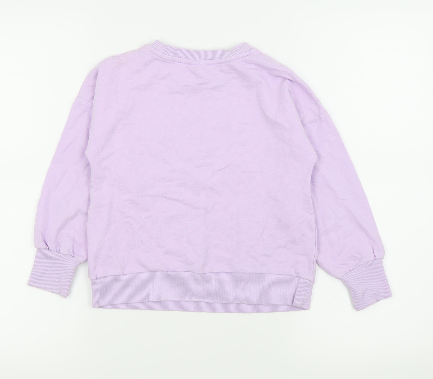 F&F Girls Purple   Pullover Jumper Size 7-8 Years