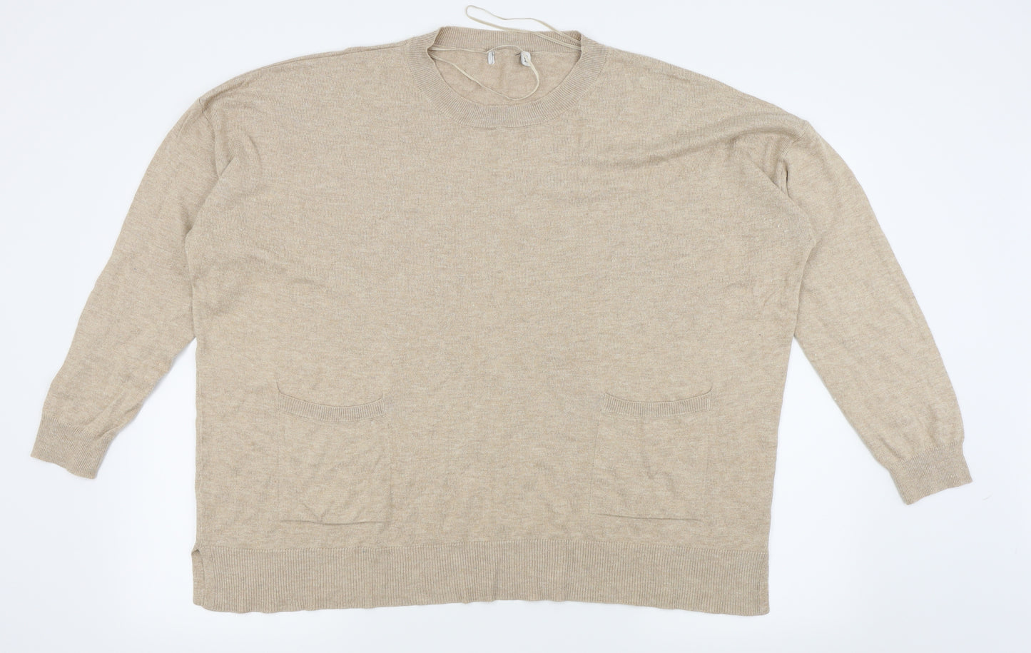 Gallery Womens Beige   Pullover Jumper Size XL