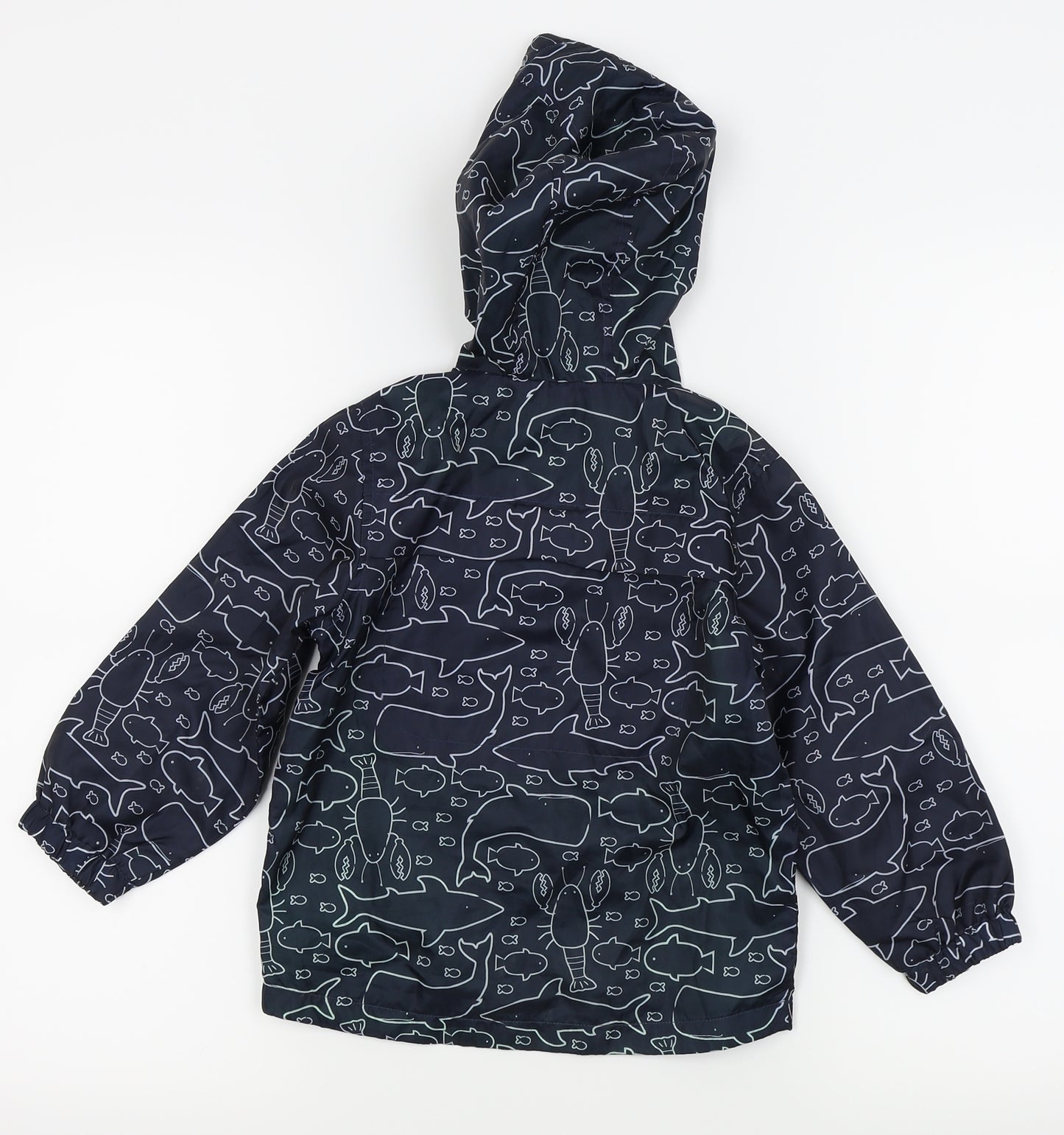 Nutmeg Boys Black Animal Print  Basic Coat Coat Size 3-4 Years