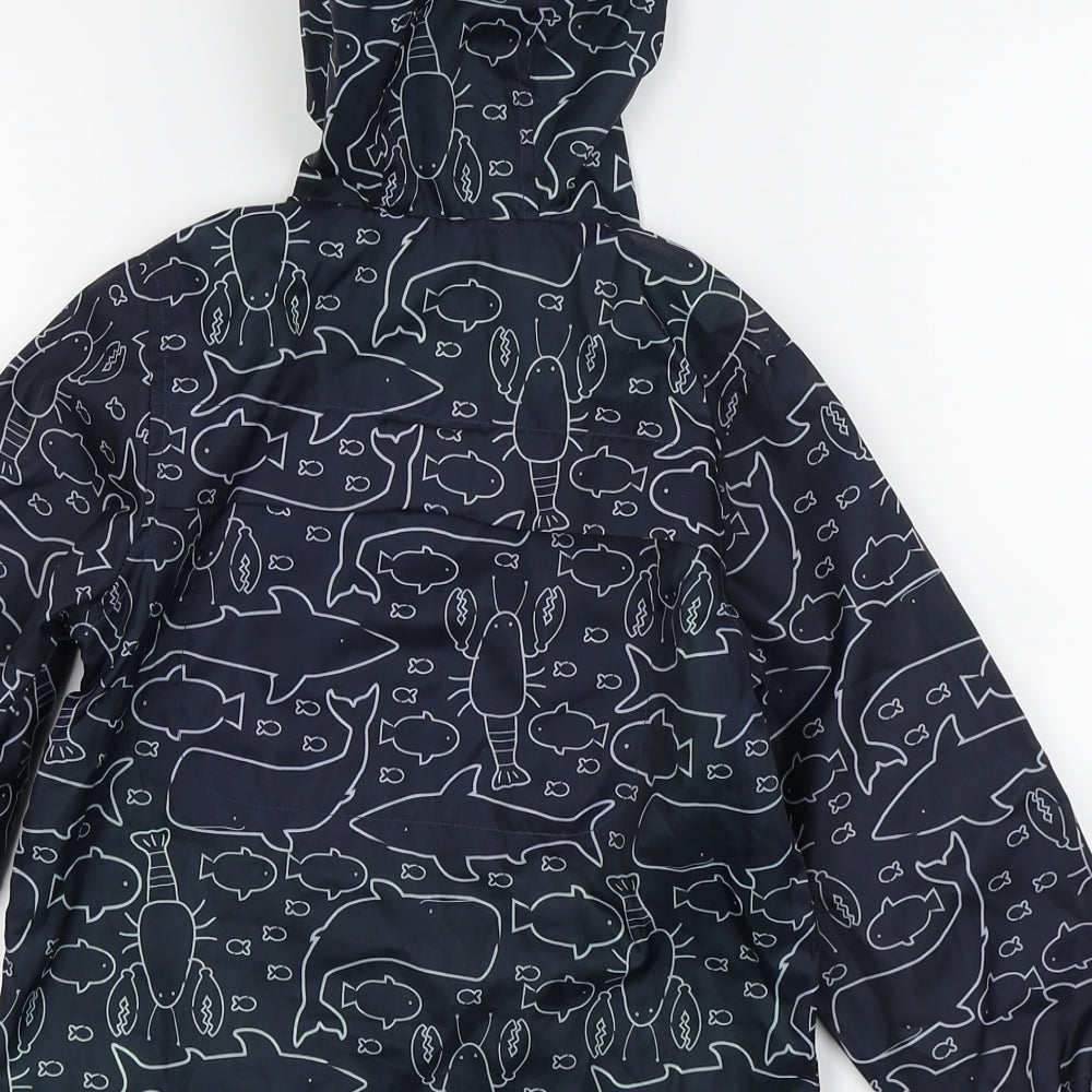 Nutmeg Boys Black Animal Print  Basic Coat Coat Size 3-4 Years