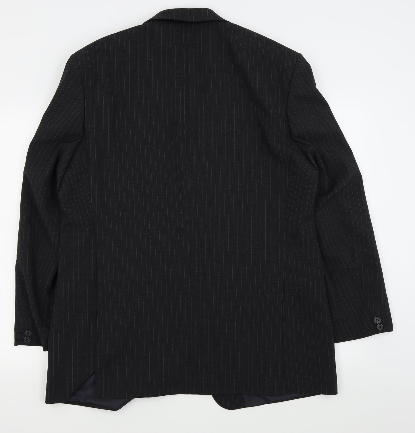 Asda George Mens Black Striped  Jacket Blazer Size 44