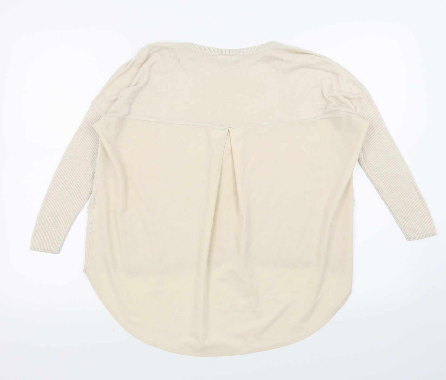 River Island Womens Beige Floral  Basic T-Shirt Size 10