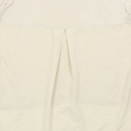 River Island Womens Beige Floral  Basic T-Shirt Size 10
