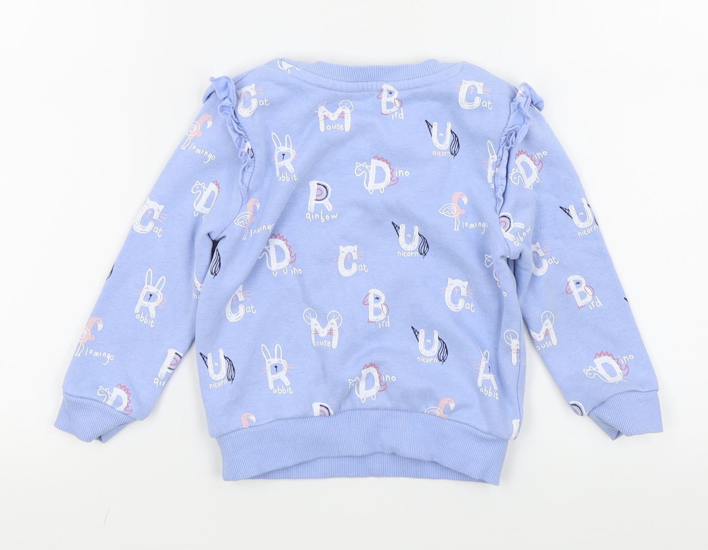 Asda George Girls Blue   Pullover Jumper Size 2-3 Years
