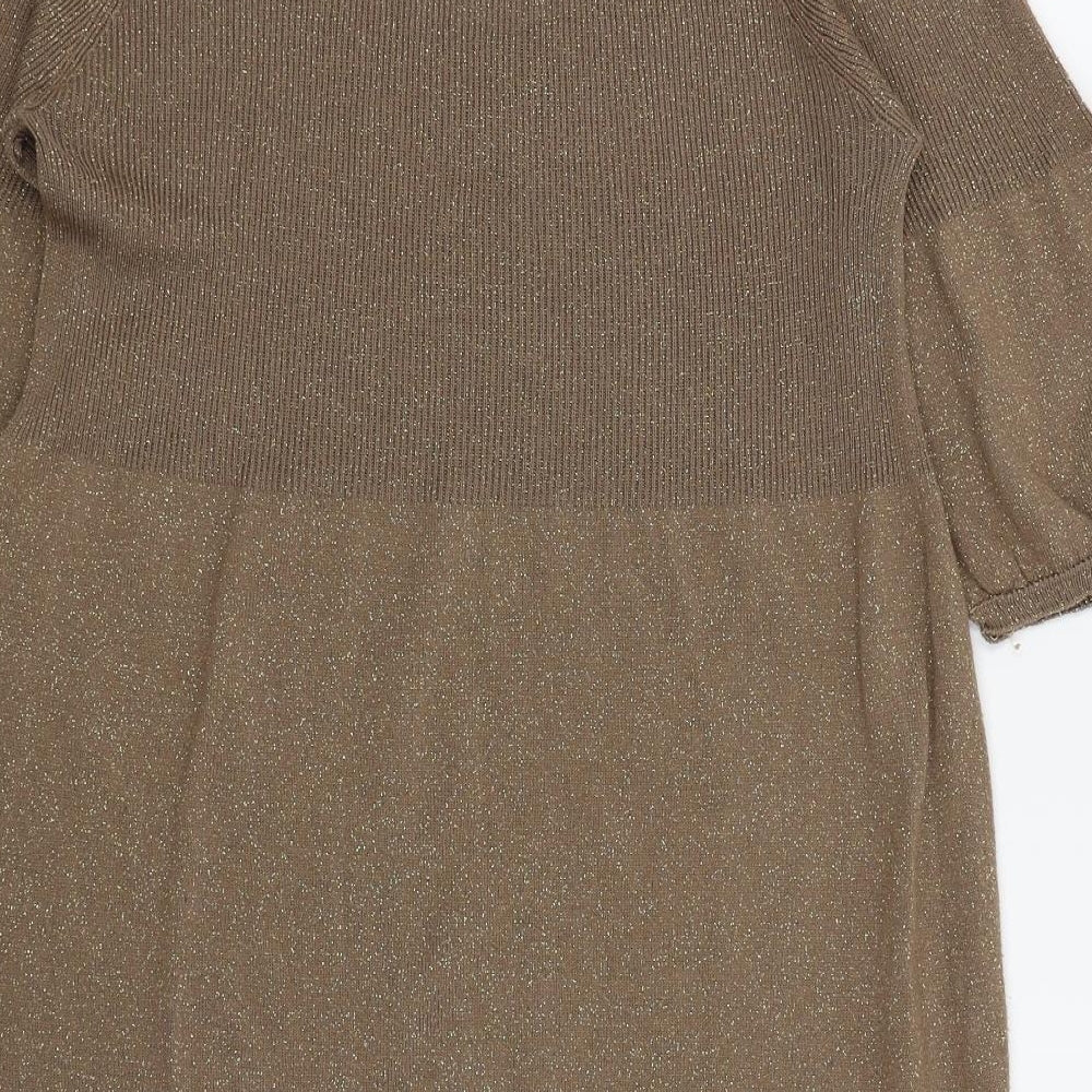 NEXT Womens Brown   Pencil Dress  Size 16