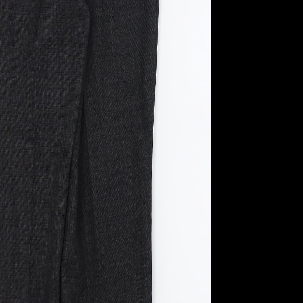 M&s Womens Black   Trousers  Size 12 L26 in