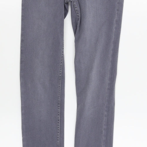 new  look  Womens Grey   Skinny Jeans Size 6 L32 in