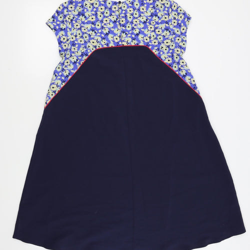 NEXT Womens Blue Floral  Fit & Flare  Size 8