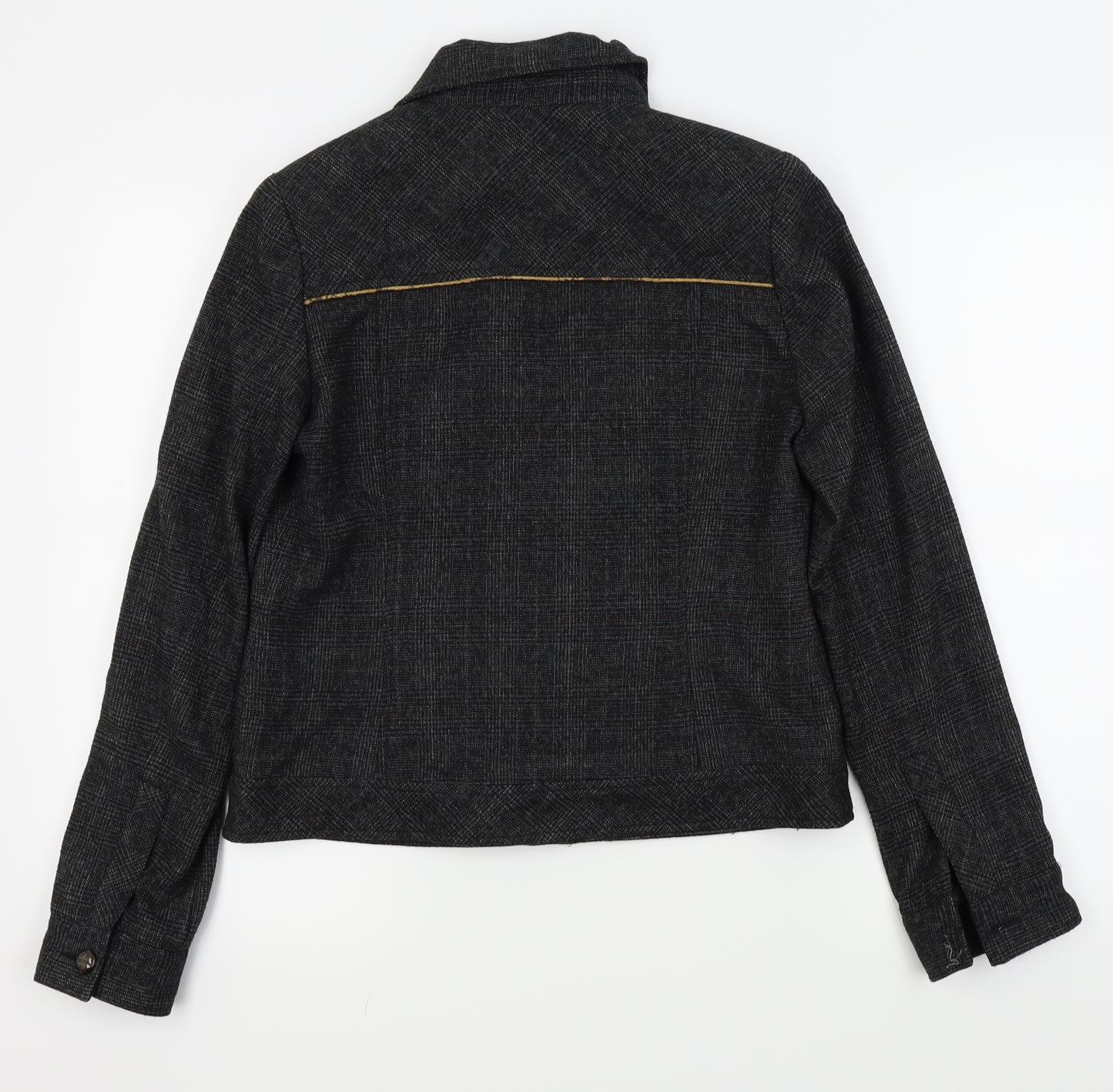 Punt Roma Womens Black   Full Zip Jumper Size 10  - denim jacket, button up