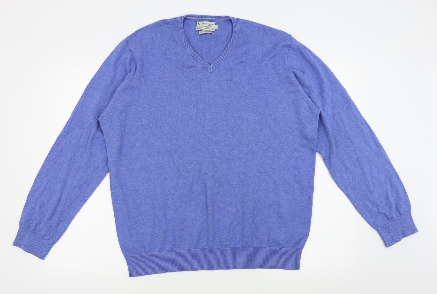TU Mens Blue   Pullover Jumper Size L