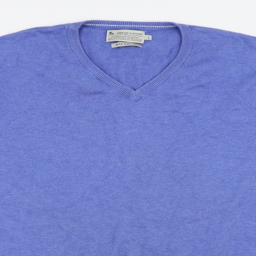 TU Mens Blue   Pullover Jumper Size L