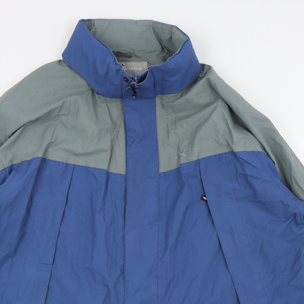 ice cross Mens Blue   Rain Coat Coat Size 2XL