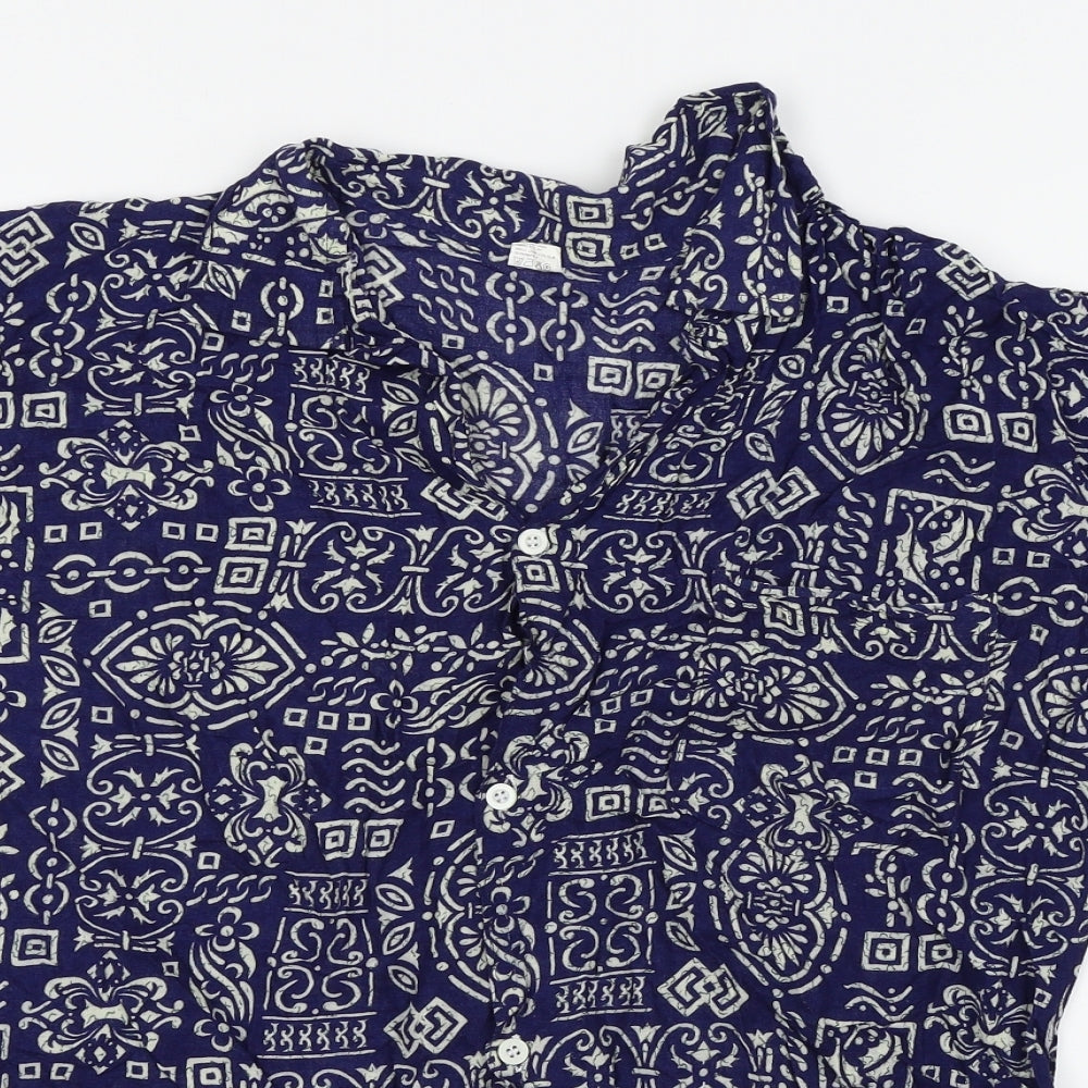 LHG Mens Blue    Button-Up Size XL