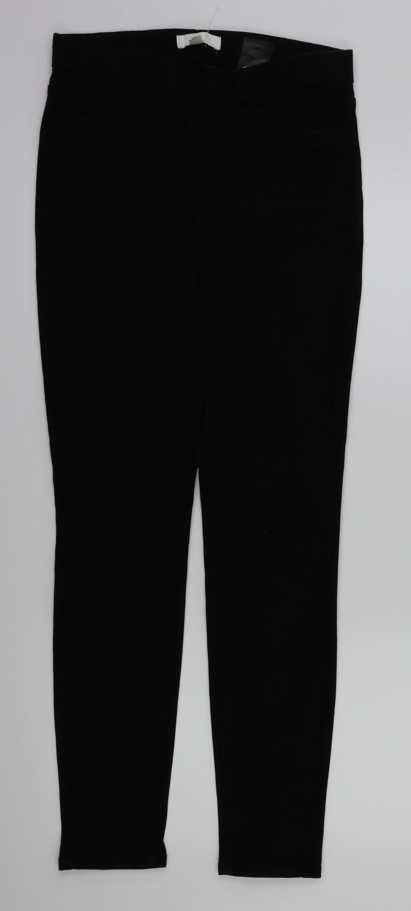 H&M Womens Black   Jegging Trousers Size 10 L30.5 in