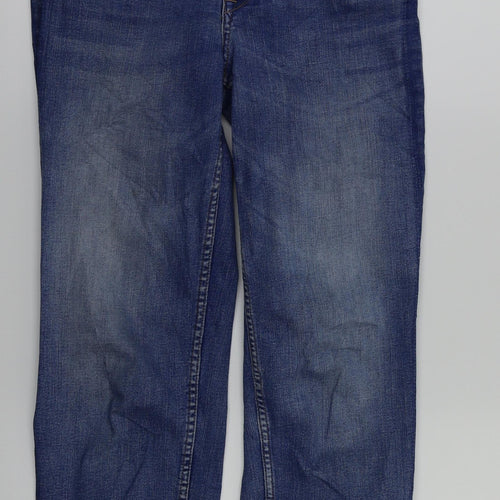 H&M Womens Blue   Straight Jeans Size 8 L27 in