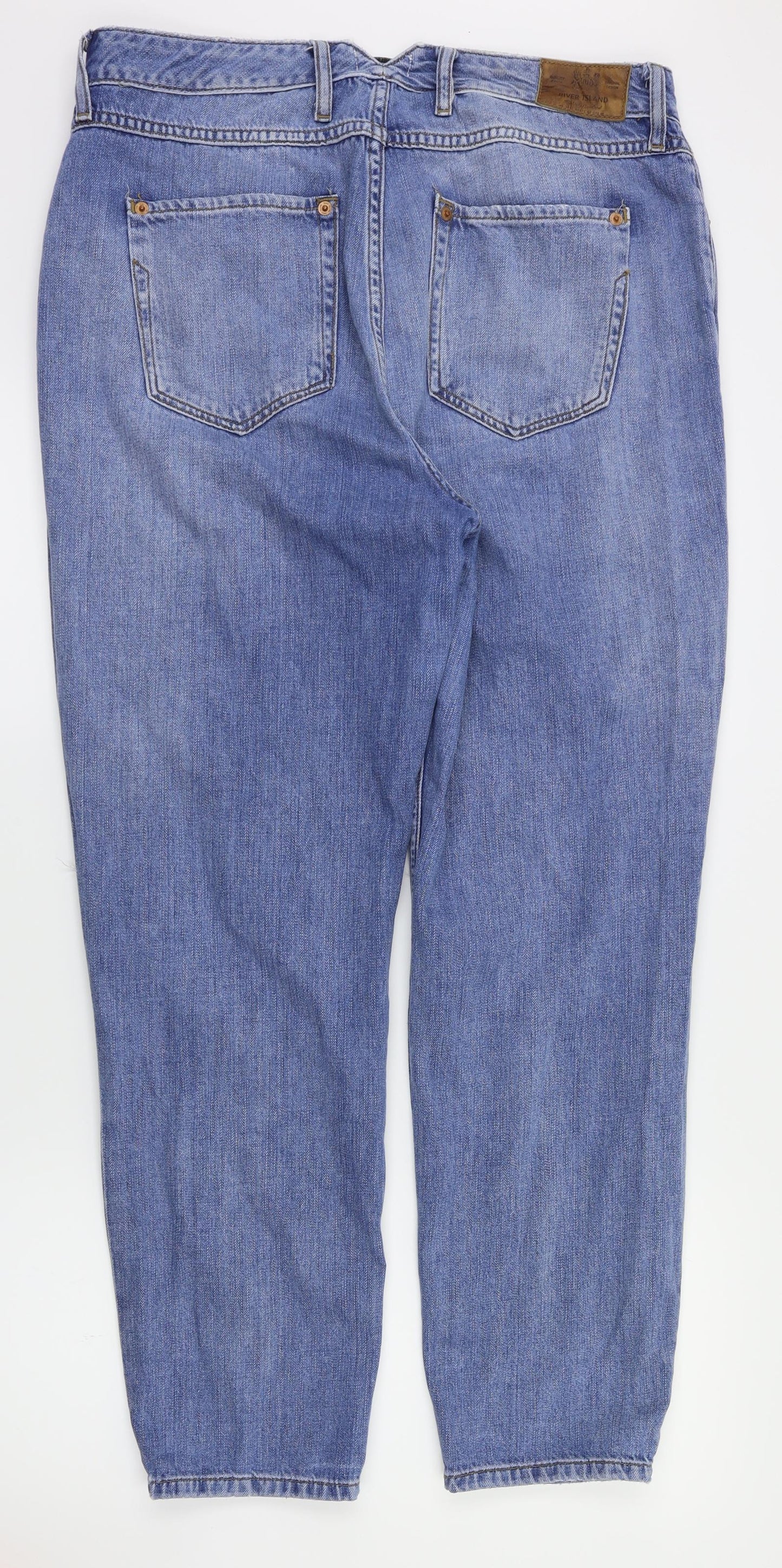 River island  Womens Blue   Straight Jeans Size 14 L29 in