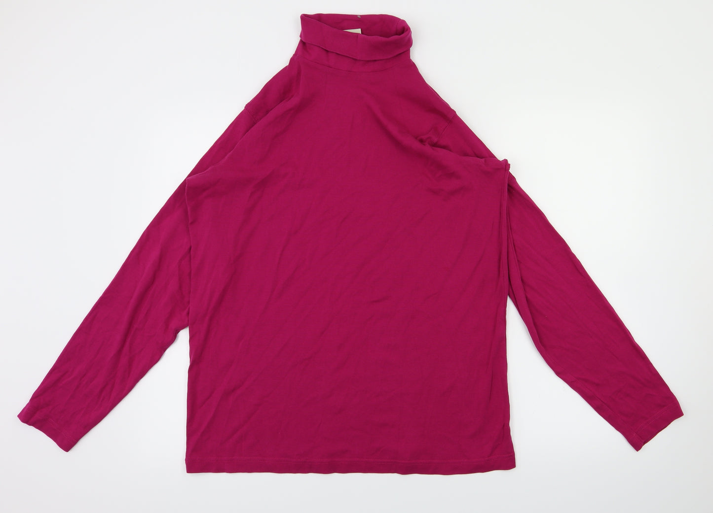 Cotton Womens Purple   Basic T-Shirt Size M