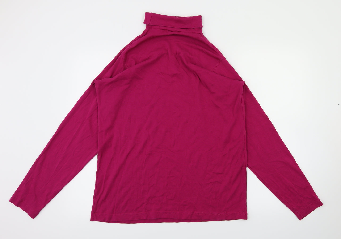 Cotton Womens Purple   Basic T-Shirt Size M