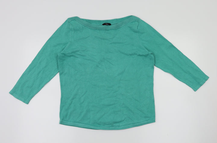 M&Co Womens Green   Pullover Jumper Size 12