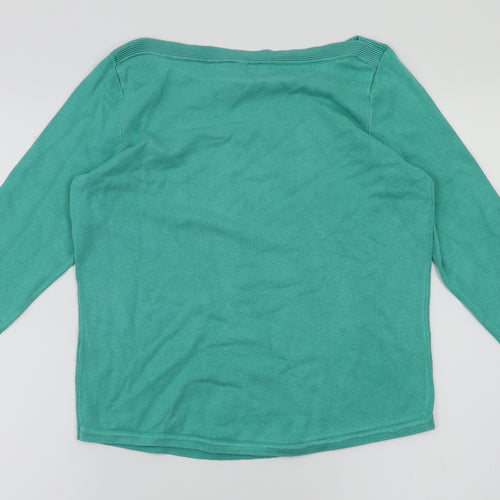 M&Co Womens Green   Pullover Jumper Size 12