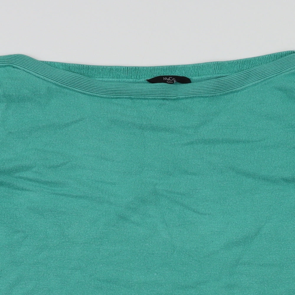 M&Co Womens Green   Pullover Jumper Size 12
