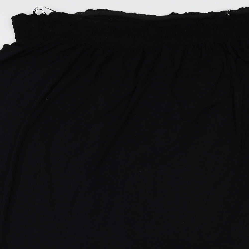 TU Womens Black   Flare Skirt Size 24  - Stretch waistband