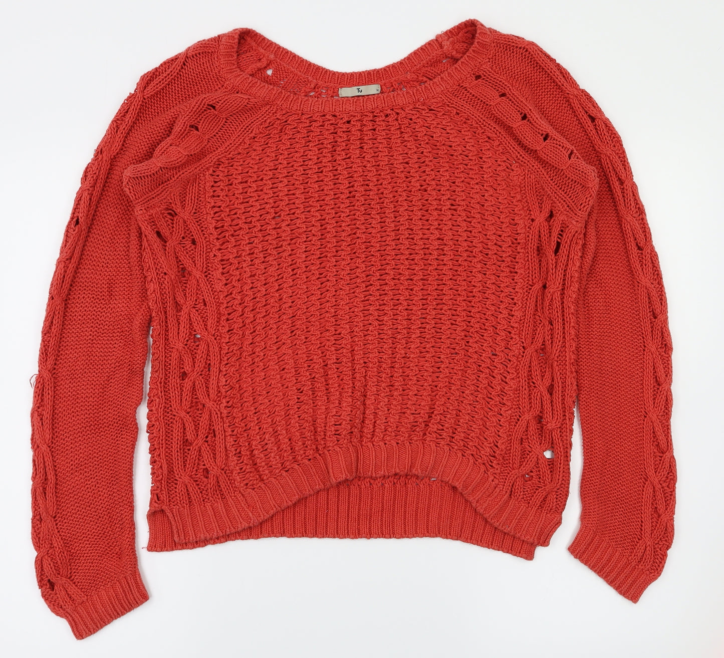 TU Womens Red   Pullover Jumper Size 14