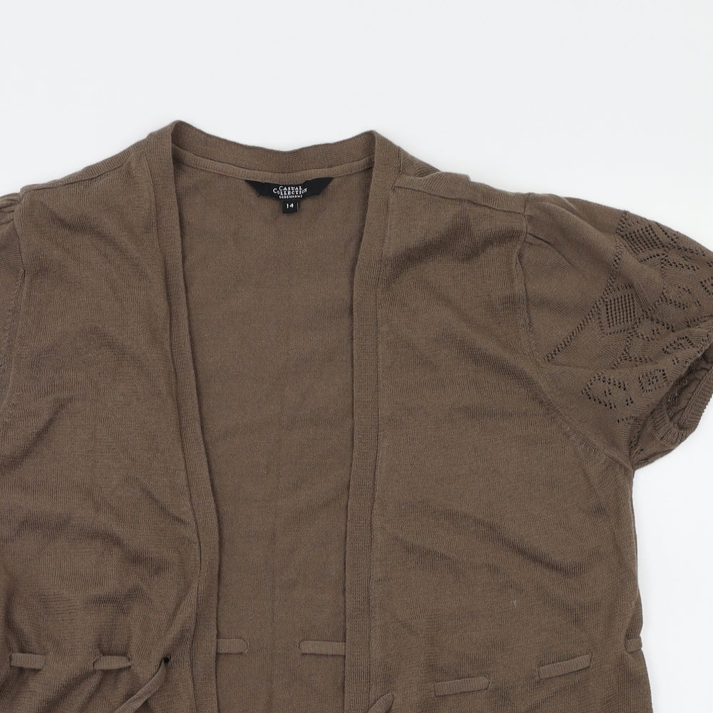 Debehams Womens Brown   Cardigan Jumper Size 14
