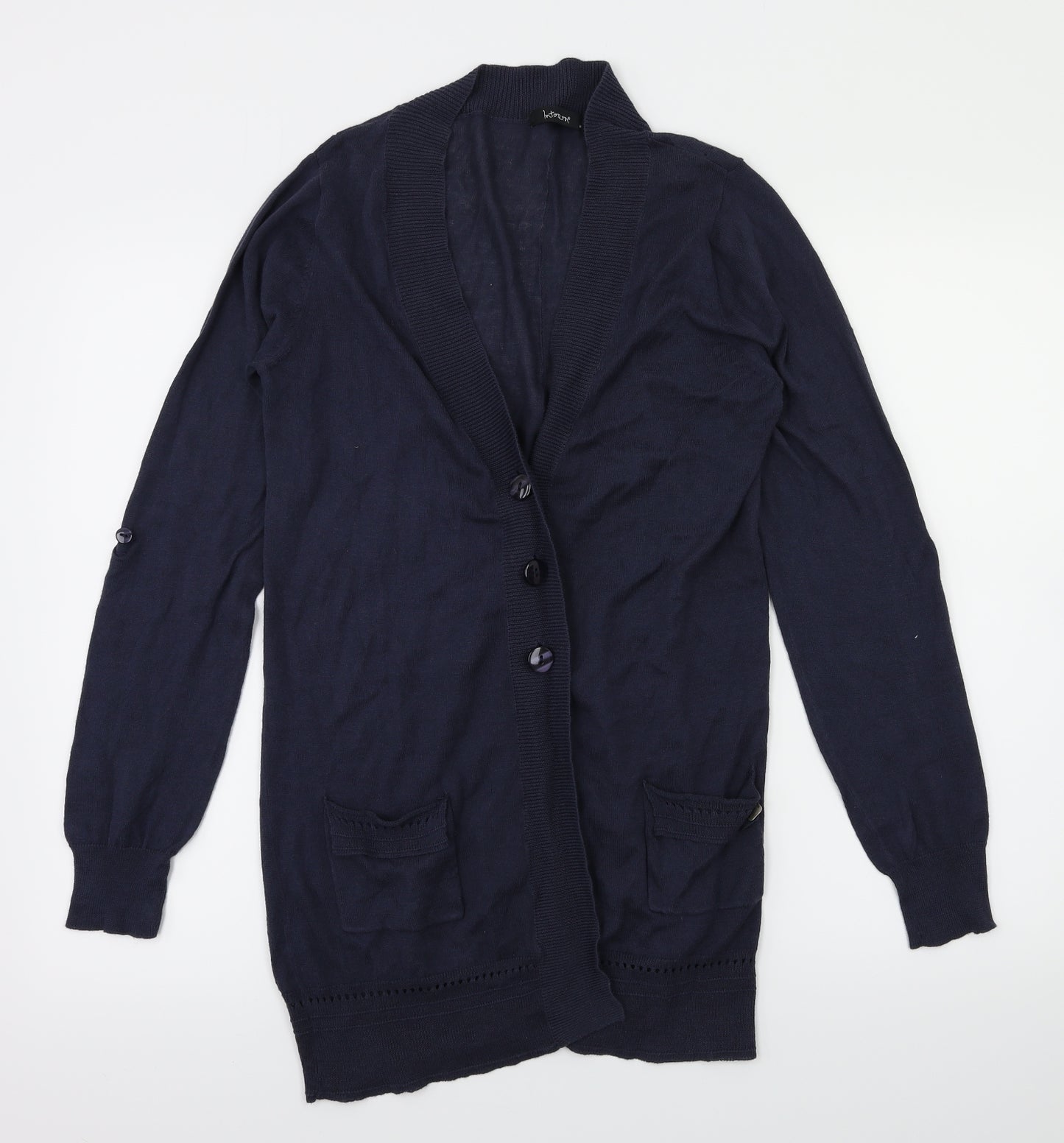 Intown Womens Blue   Cardigan Jumper Size M